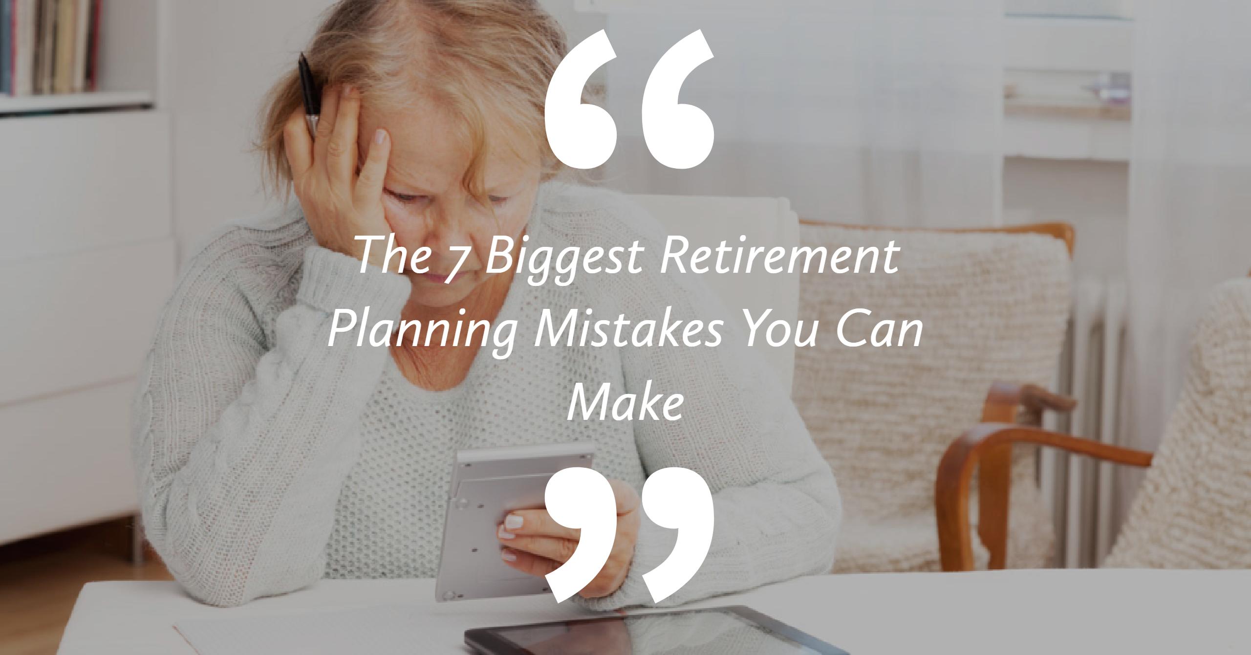 biggest retirement planning mistakes credithub australia
